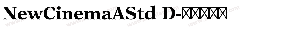 NewCinemaAStd D字体转换